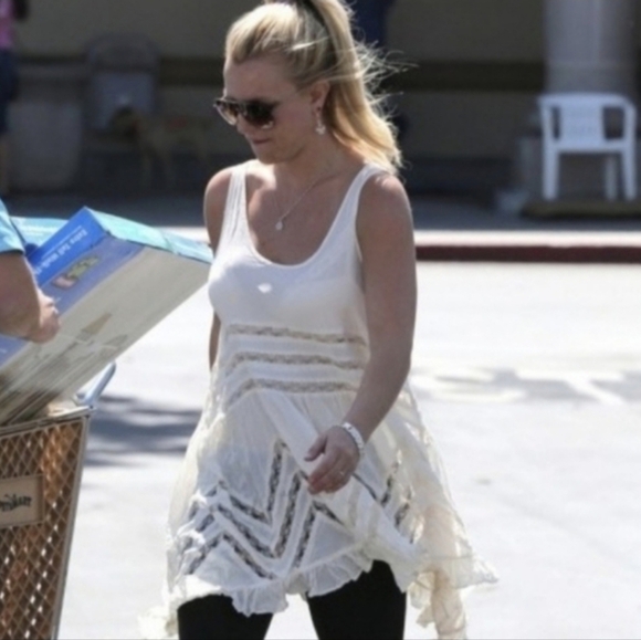 Free People Voile + Lace Trapeze Slip Dress - Picture 2 of 13